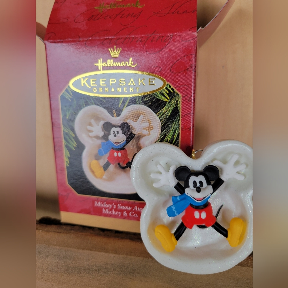 Hallmark Vintage Keepsake Ornament, Mickey's Snow AngelHallmark Vintage Keepsake